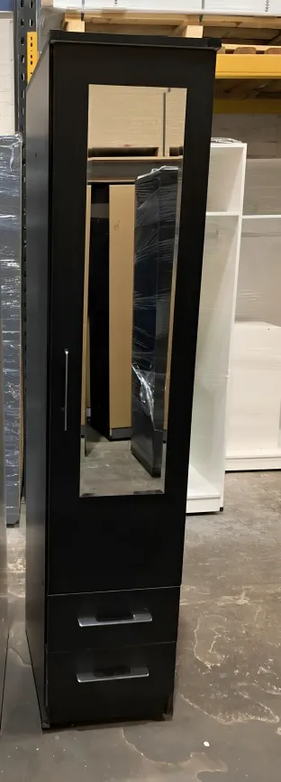 1 Door Wardrobe with Hanging Rail and Shelf, view 12