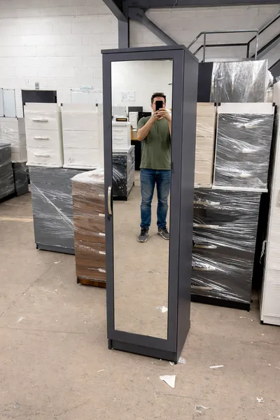 1 Door Wardrobe with Hanging Rail and Shelf, view 16