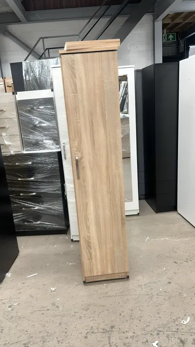 1 Door Wardrobe with Hanging Rail and Shelf, view 17