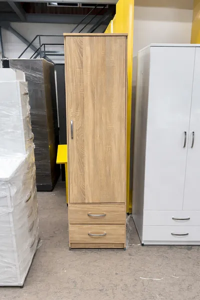 1 Door Wardrobe with Hanging Rail and Shelf, view 18