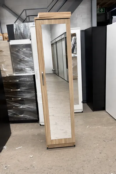1 Door Wardrobe with Hanging Rail and Shelf, view 19