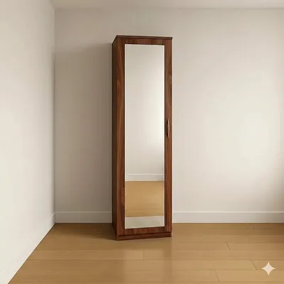 1 Door Wardrobe with Hanging Rail and Shelf, view 23