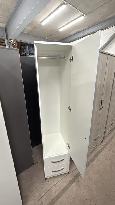 1 Door Wardrobe with Hanging Rail and Shelf, view 25