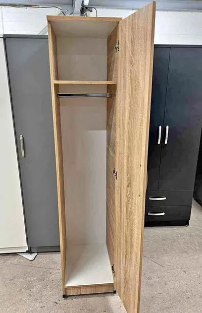 1 Door Wardrobe with Hanging Rail and Shelf, view 7