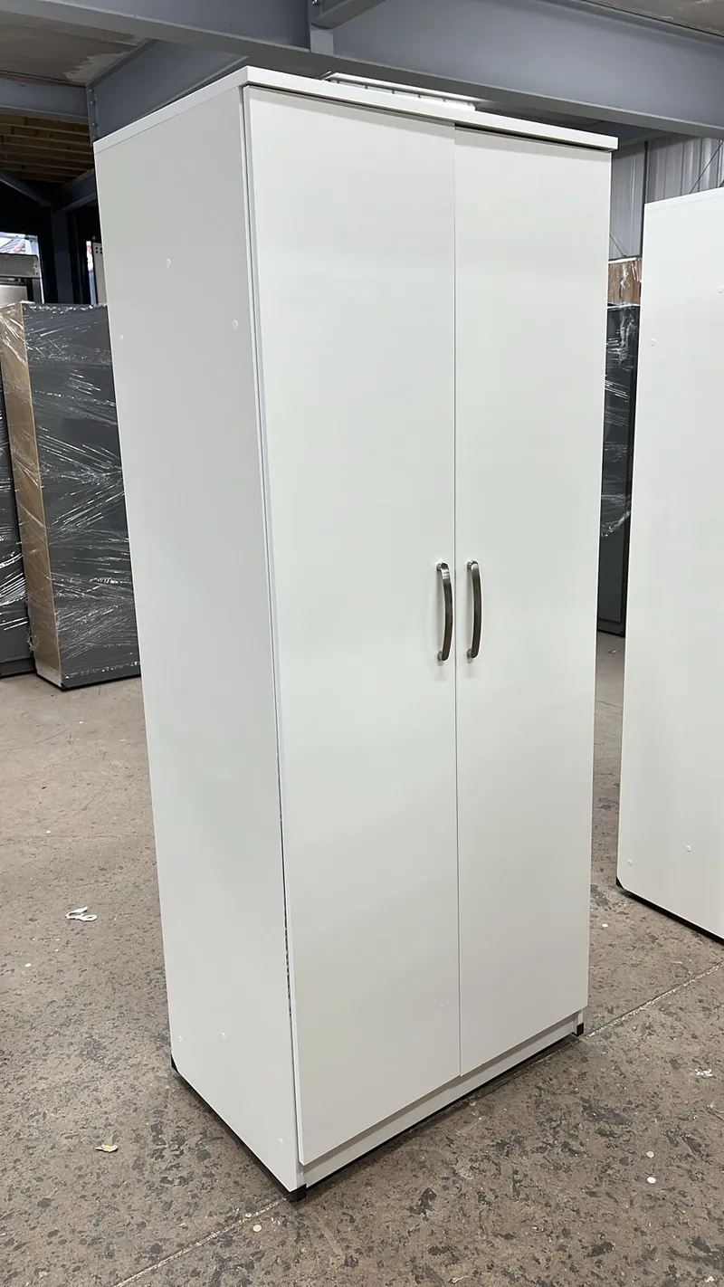 2 Door Wardrobe with Shelving and Hanging Rail