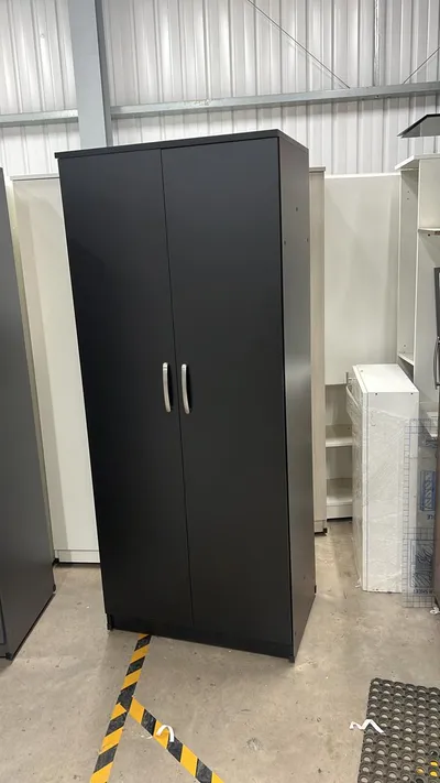 2 Door Wardrobe with Shelving and Hanging Rail, view 3