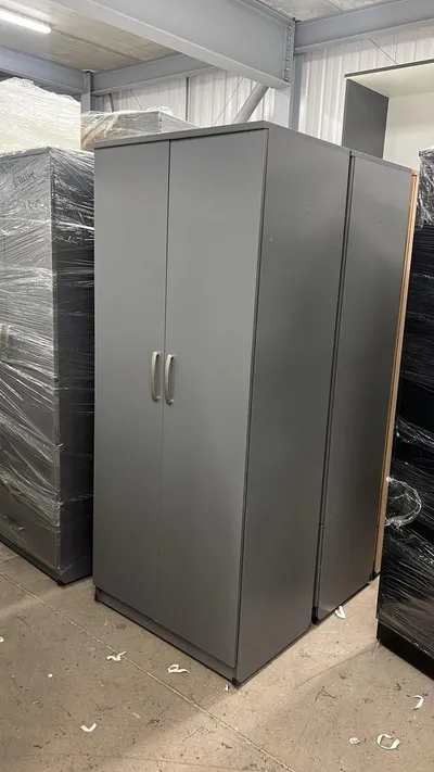 2 Door Wardrobe with Shelving and Hanging Rail, view 4