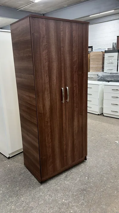 2 Door Wardrobe with Shelving and Hanging Rail, view 7