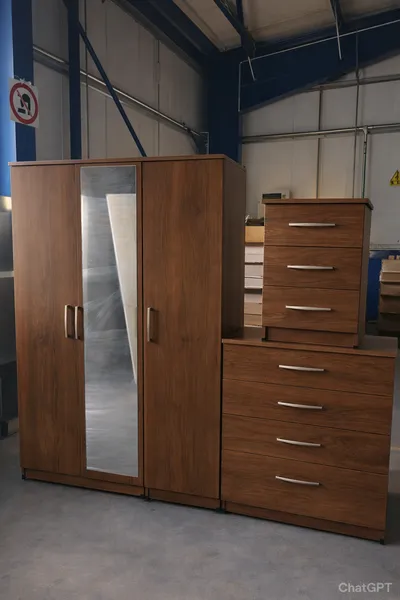 3 door wardrobe full set, view 10