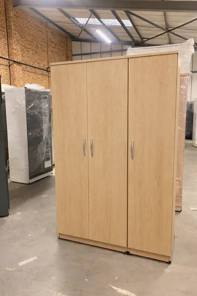 3 Door Wardrobe with Shelving and Hanging Rail, view 4