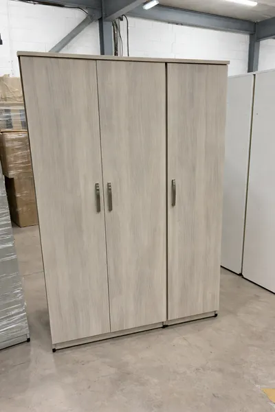 3 Door Wardrobe with Shelving and Hanging Rail, view 5