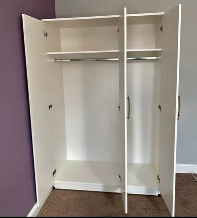 3 Door Wardrobe with Shelving and Hanging Rail, view 7