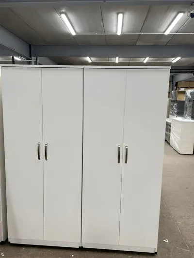 4 Door Wardrobe with Shelving and Hanging Rail