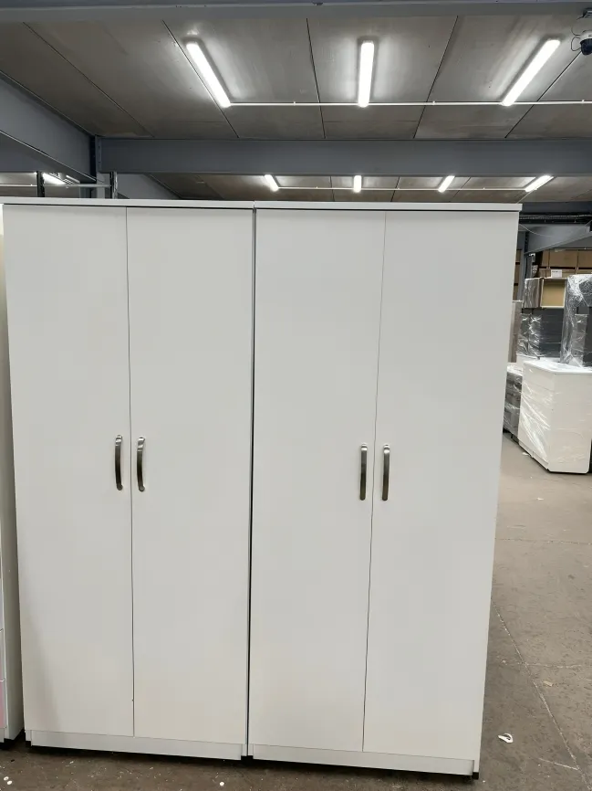4 Door Wardrobe with Shelving and Hanging Rail