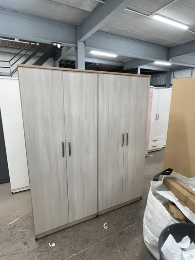4 Door Wardrobe with Shelving and Hanging Rail, view 5