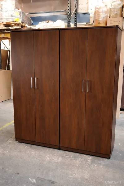 4 Door Wardrobe with Shelving and Hanging Rail, view 6