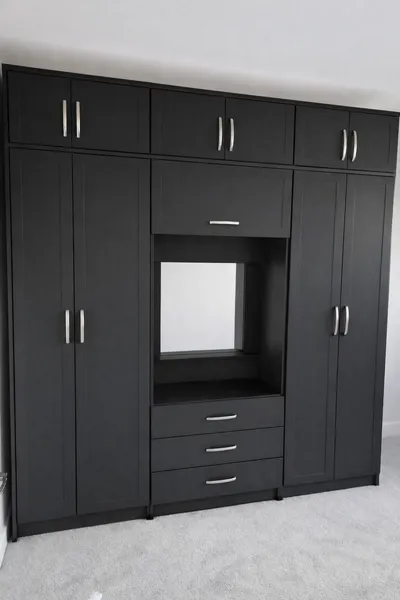 6 Door Dressing Wardrobe with Top Boxes, view 2