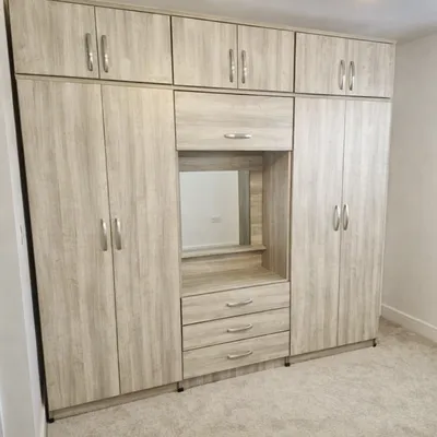 6 Door Dressing Wardrobe with Top Boxes, view 5