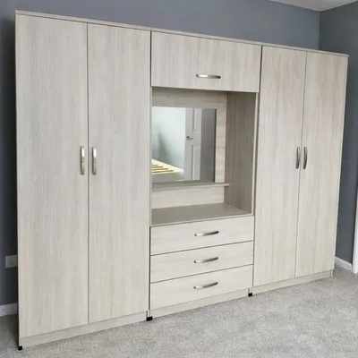 6 Door Dressing Wardrobe, view 6