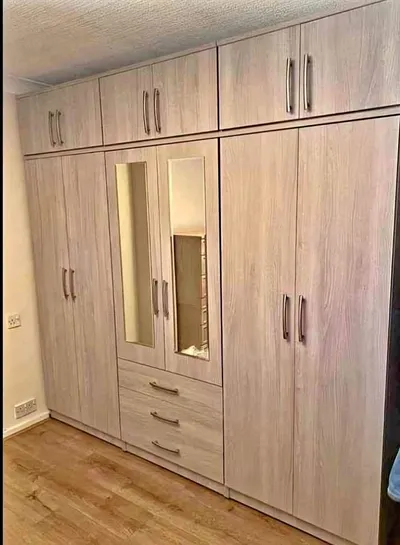 6 Door Wardrobe with Top Boxes, Drawers and Mirrors, view 4