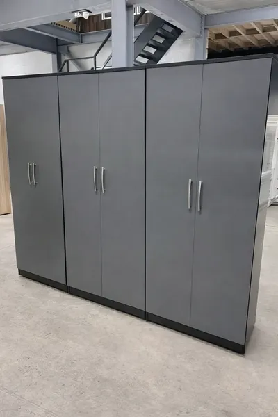6 Door Plain Wardrobe, view 3