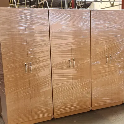 6 Door Plain Wardrobe, view 4