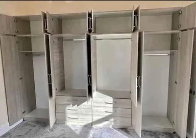 8 Door Wardrobe Full Bedroom Set – with Chest of Drawers & Bedside Cabinet, view 7