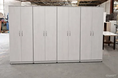 8 Door Wardrobe with Hanging Rail and Shelving, view 5