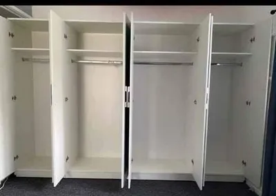 8 Door Wardrobe with Hanging Rail and Shelving, view 8