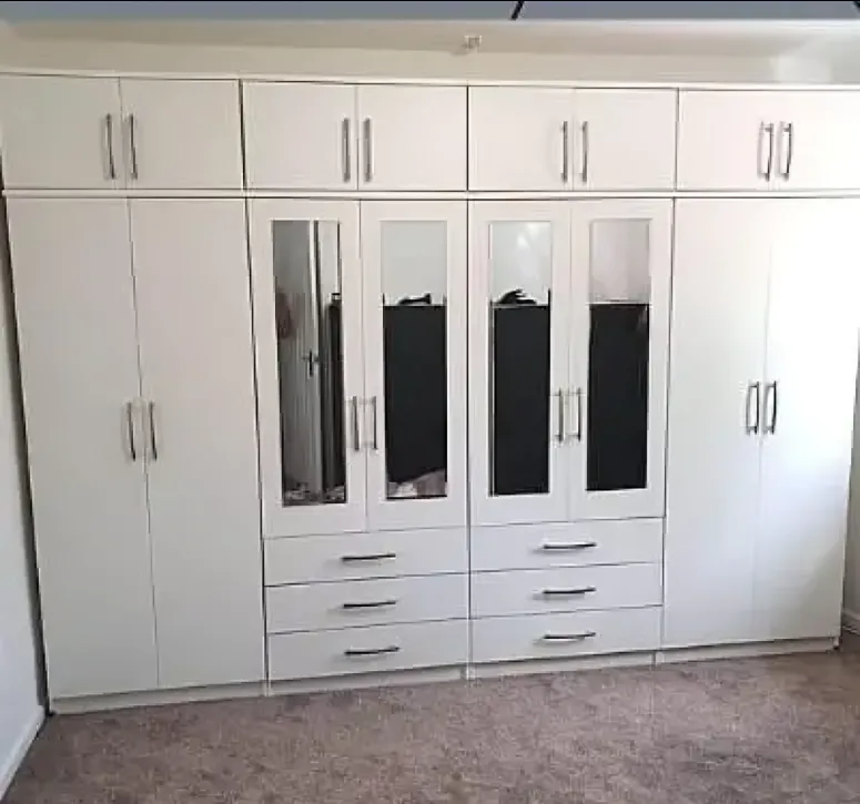 8 Door Wardrobe with Top Boxes