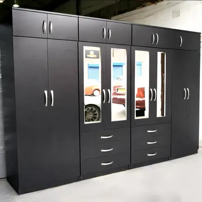 8 Door Wardrobe with Top Boxes, view 2