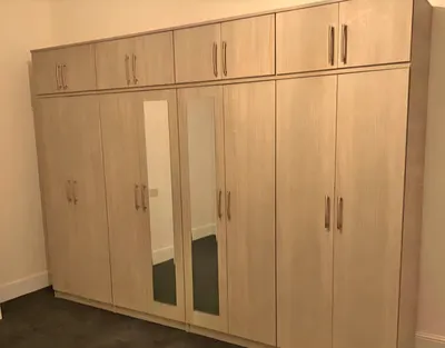 8 Door Wardrobe with Top Boxes, view 4