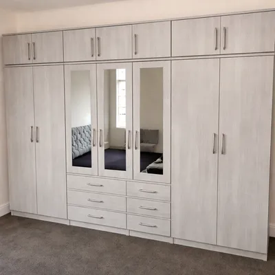 8 Door Wardrobe with Top Boxes, view 5