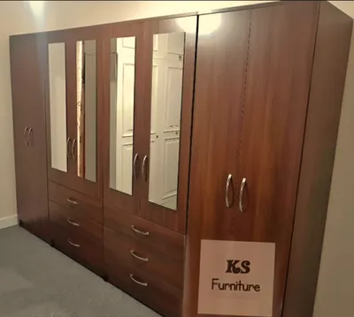 8 Door Wardrobe – Large Storage Design, view 6