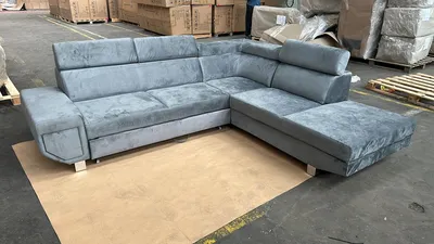 Arctic Corner Sofa Bed with Storage – Modern L-Shape Convertible Sofa (Grey, Black, Cream), view 2