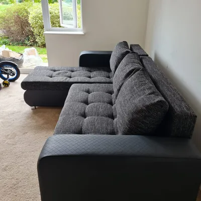 Berlin sofa bed charcoal, view 2