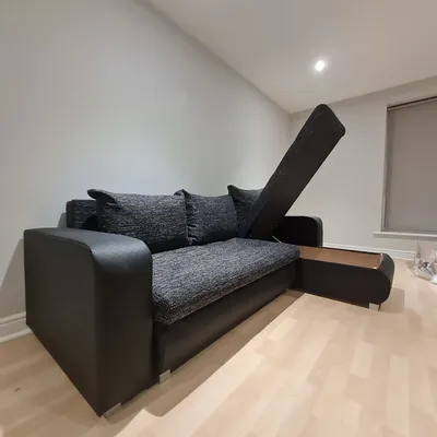 Berlin sofa bed charcoal, view 3