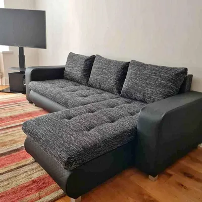 Berlin sofa bed charcoal, view 5