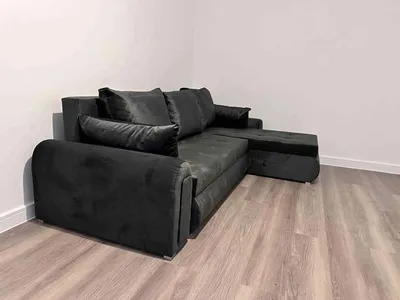 Berlin sofa bed dark gray velvet, view 2