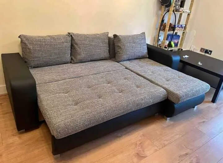 Berlin sofa bed light charcoal