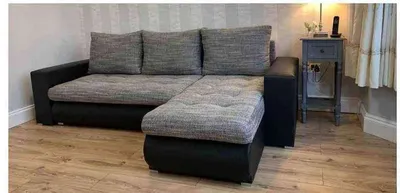 Berlin sofa bed light charcoal, view 4