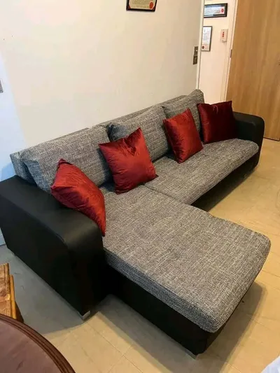 Berlin sofa bed light charcoal, view 6
