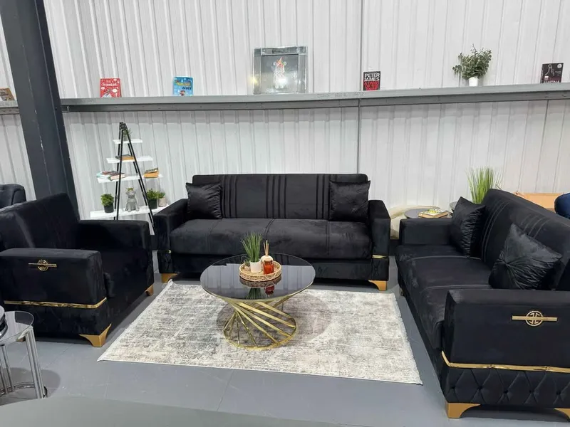 Black Istanbul Sofa – Modern Luxury with Timeless Elegance
