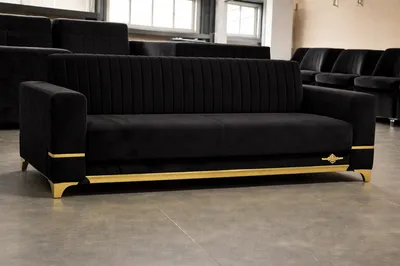 Black Istanbul Sofa – Modern Luxury with Timeless Elegance, view 2