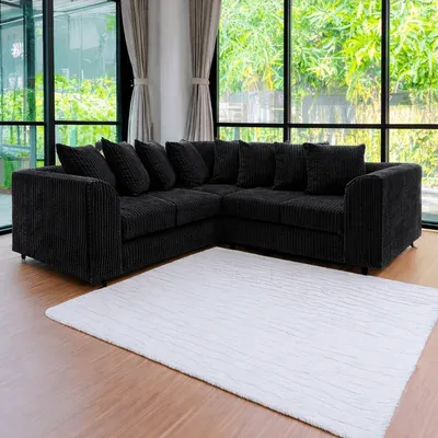Dylan 5 seater corner sofa Jumbo cord, view 2