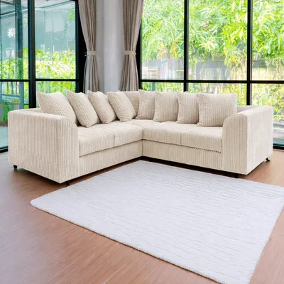 Dylan 5 seater corner sofa Jumbo cord, view 3