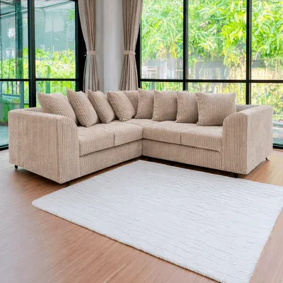 Dylan 5 seater corner sofa Jumbo cord, view 6
