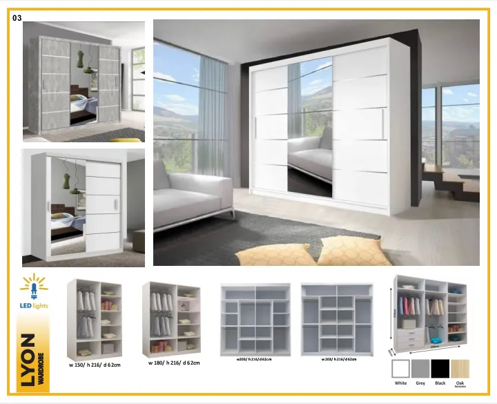 Florence Sliding Door Wardrobe – Modern Elegance with Smart Storage