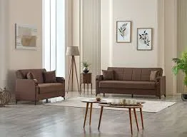 Kermont Sofabed Brown with Storage