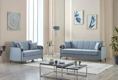 Kermont Sofabed Grey with Storage